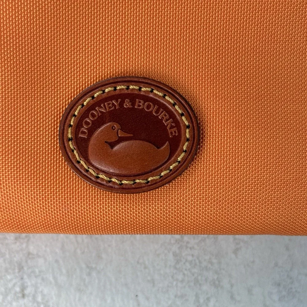 Dooney & Bourke Nylon Orange  North South Triple Zip Crossbody #7626